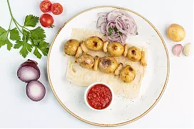 Картофель на гриле.